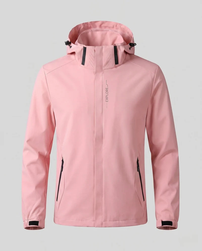 Herren Atmungsaktive Leichte Wind- und Regenjacke Drune