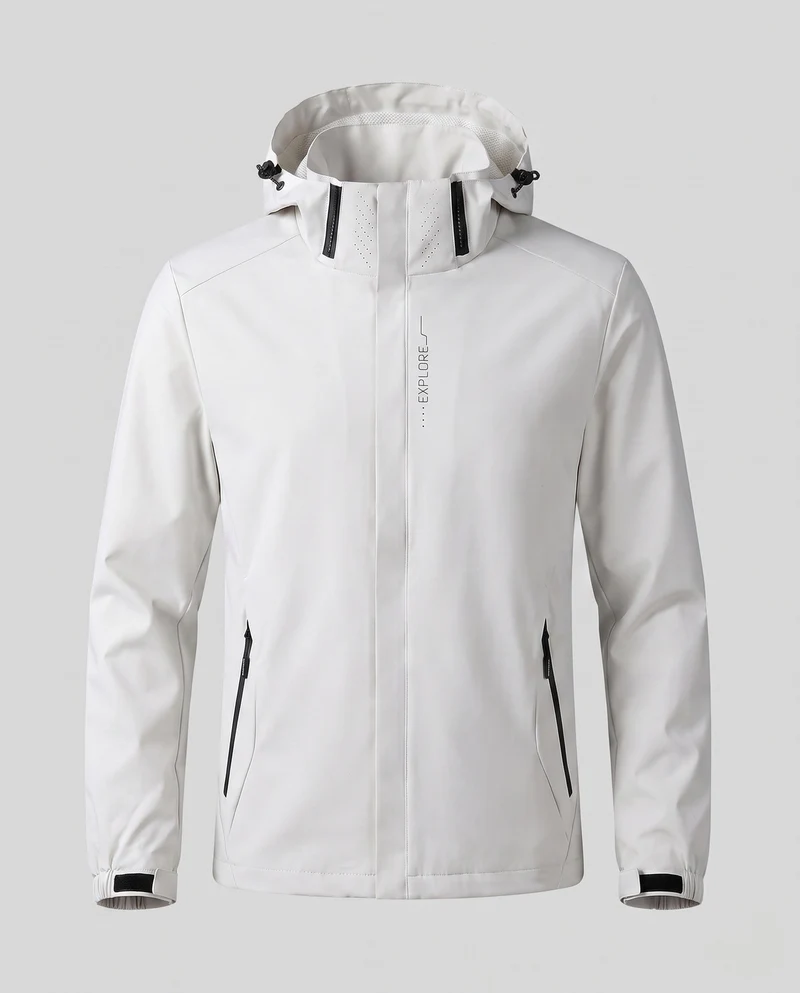 Herren Atmungsaktive Leichte Wind- und Regenjacke Drune