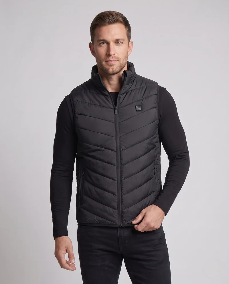 Herren beheizbare Thermo-Weste mit Multi-Zonen-Heizsystem und USB-Anschluss Drune