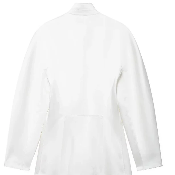 Damen Taillierte Blazerjacke mit asymmetrischer Knopfleiste und Rundhalsausschnitt Drune