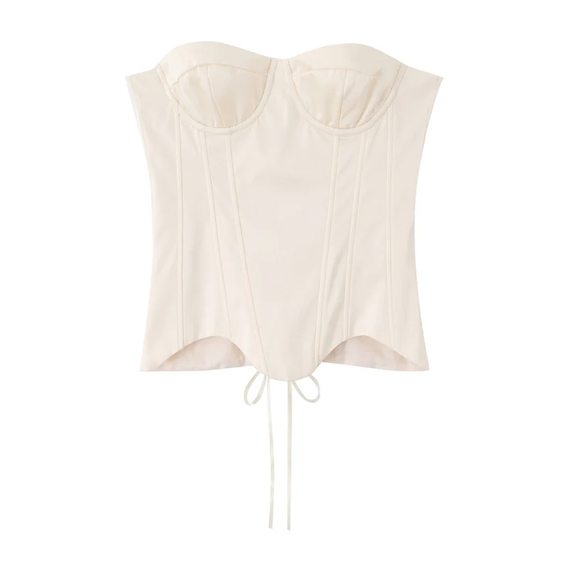 Damen Spitzen‑Maxikleid mit Korsett‑Oberteil und langen Ärmeln Drune