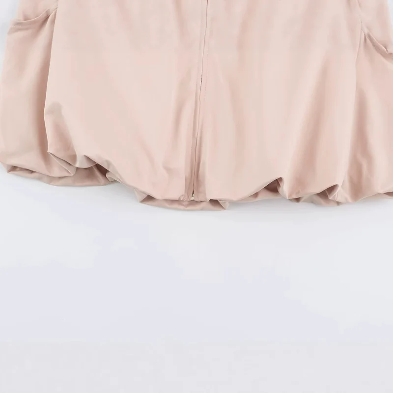 Damen Leichter Cropped‑Blouson mit hohem Funnelkragen und Raglanärmeln Drune