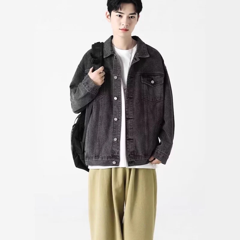 Herren Lässige Jeansjacke Drune
