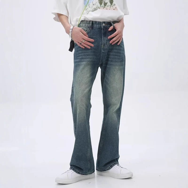 Herren Lässige Hochtaillierte Jeans Drune