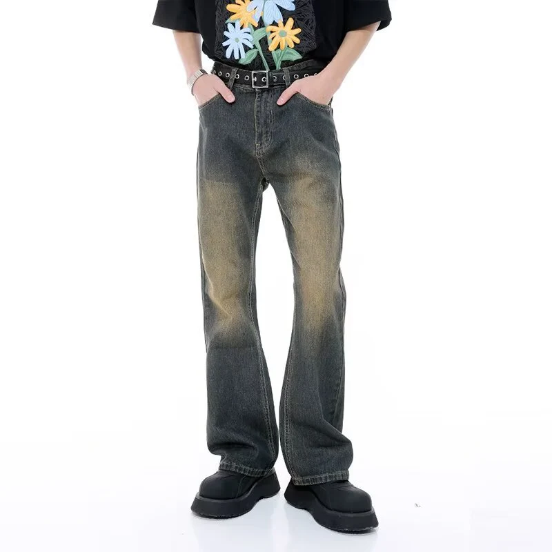 Herren Lässige Hochtaillierte Jeans Drune