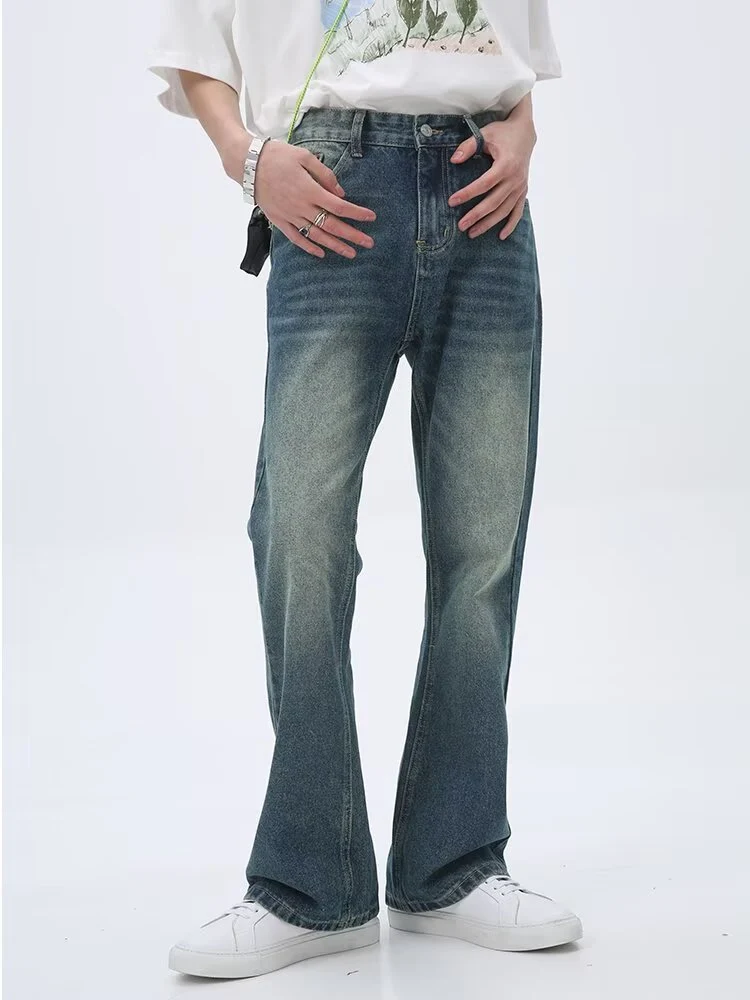 Herren Lässige Hochtaillierte Jeans Drune