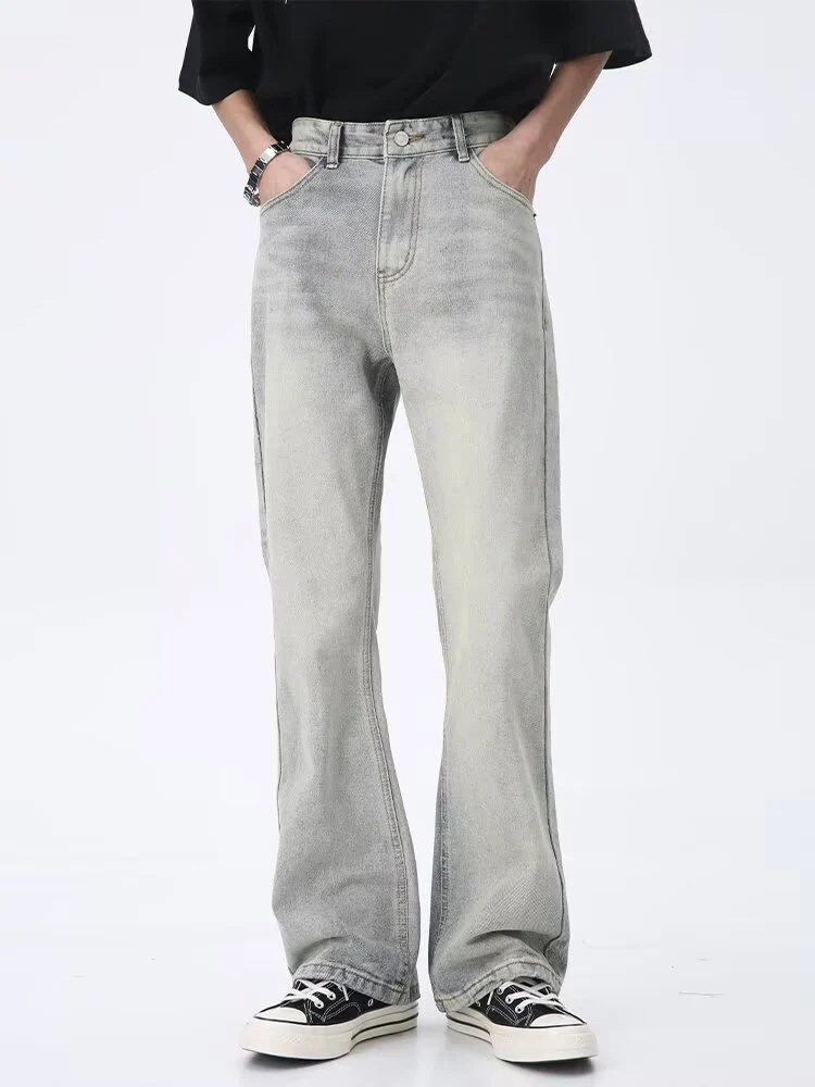 Herren Lässige Hochtaillierte Jeans Drune