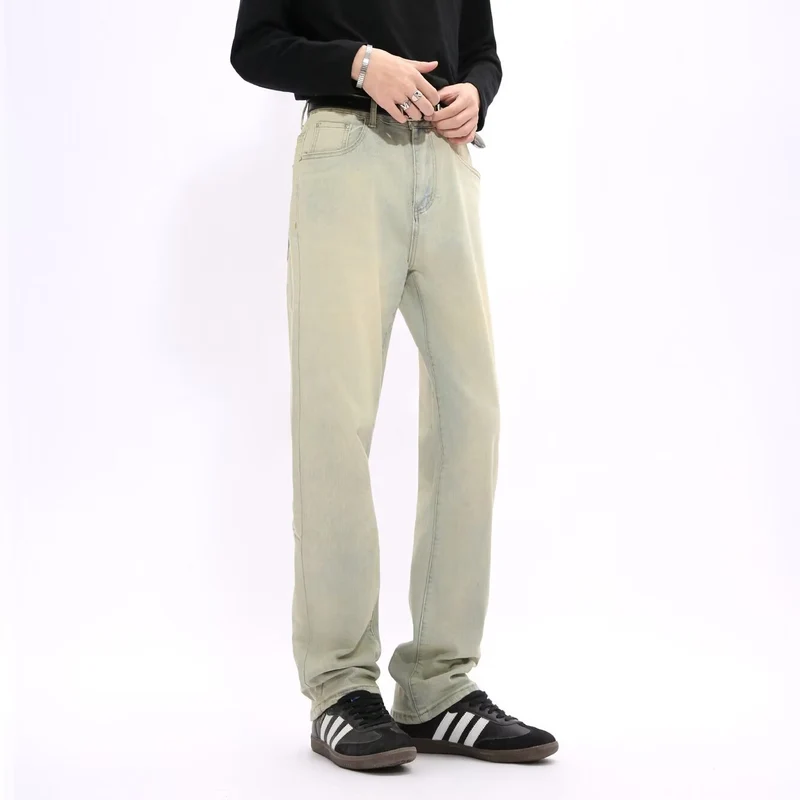Herren Lässige Hochtaillierte Jeans Drune