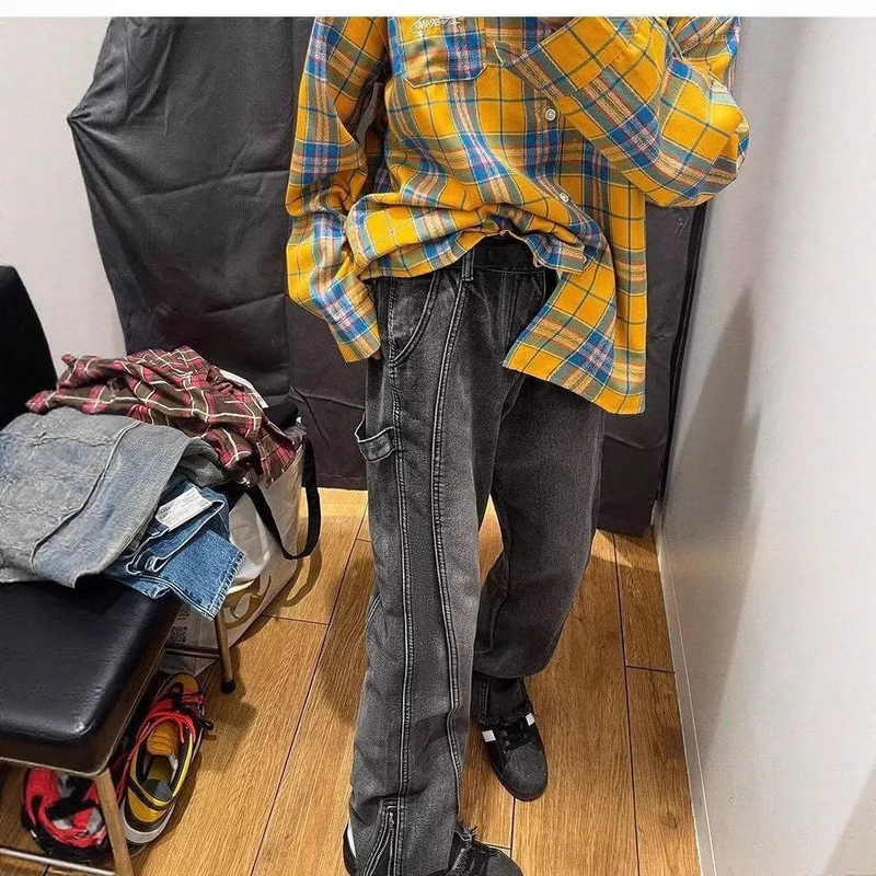 Herren Lässige Cargo-Jeans Drune