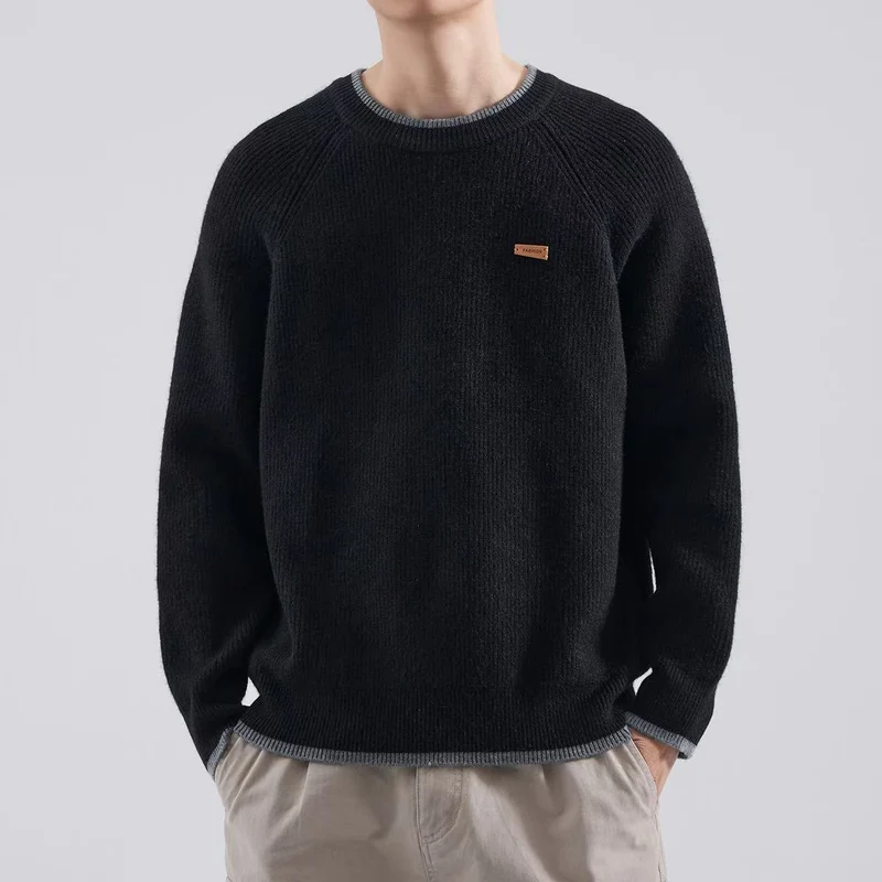 Herren Gemütlicher Strickpullover Drune