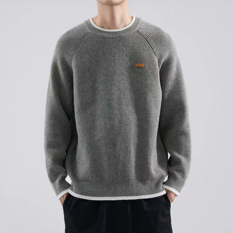 Herren Gemütlicher Strickpullover Drune