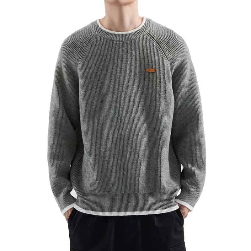 Herren Gemütlicher Strickpullover Drune