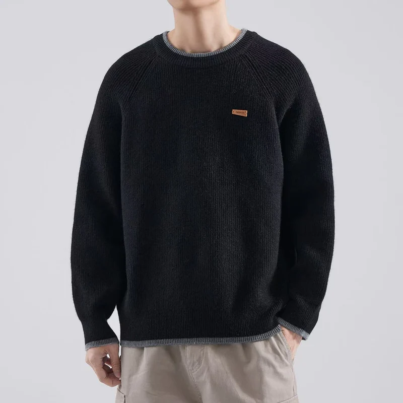 Herren Gemütlicher Strickpullover Drune