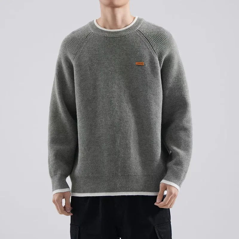 Herren Gemütlicher Strickpullover Drune