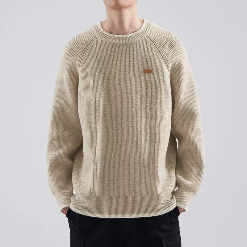 Herren Gemütlicher Strickpullover Drune