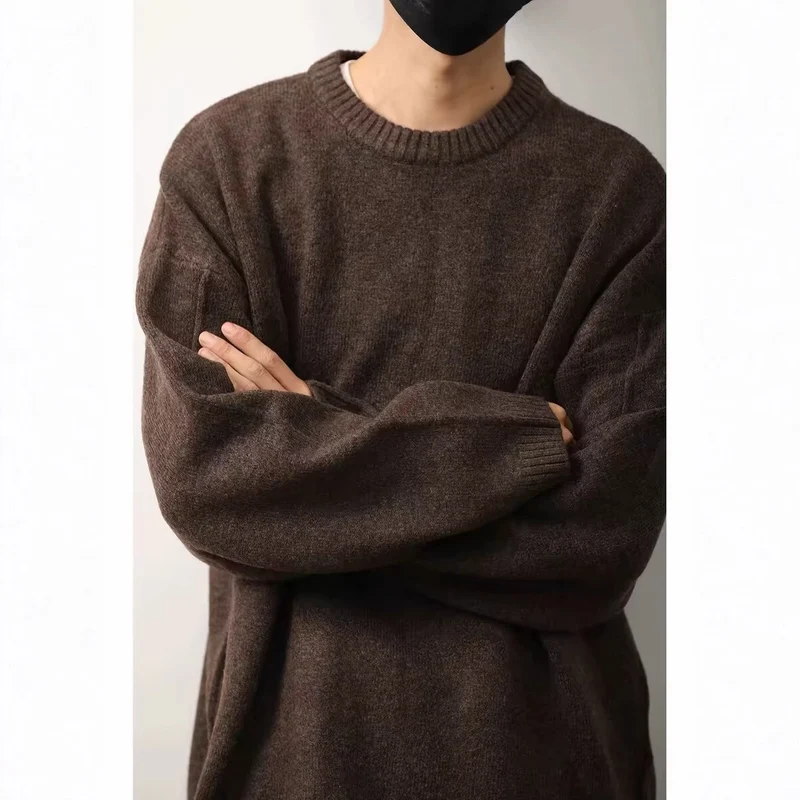 Herren Gemütlicher Oversized Pullover Drune