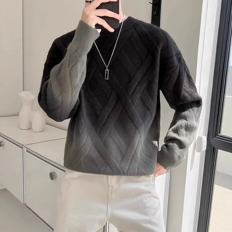 Herren Gemusterter Pullover Drune