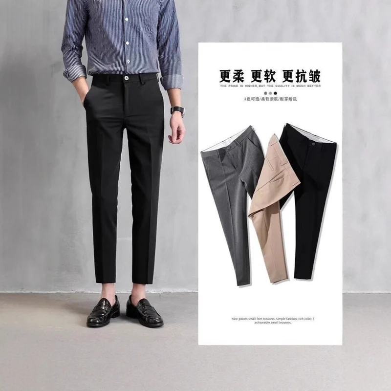 Herren Elegante Slim Fit Chino-Hose Drune