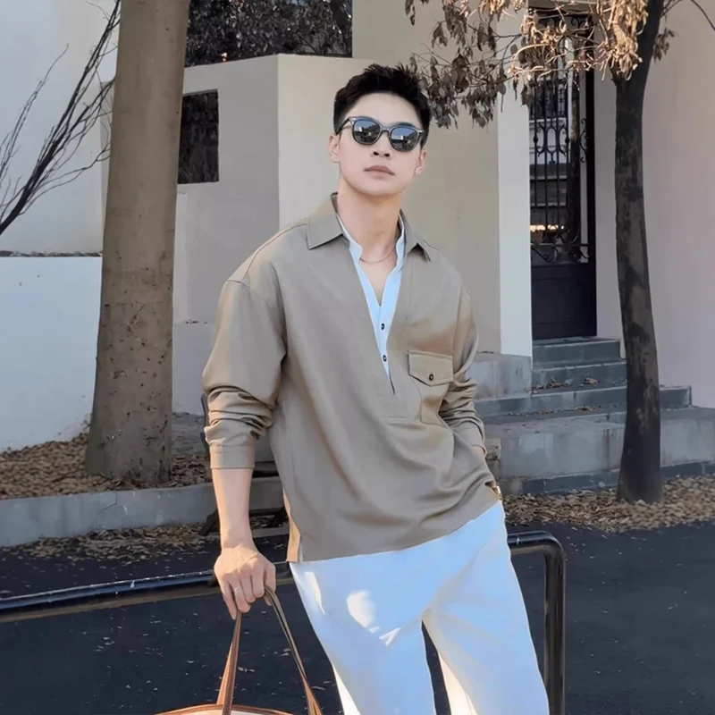 Herren Elegante Freizeit-Hemd Drune