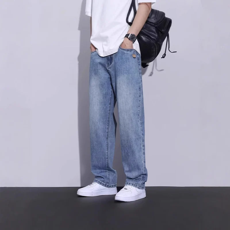 Herren Bequeme Weitgeschnittene Jeans Drune