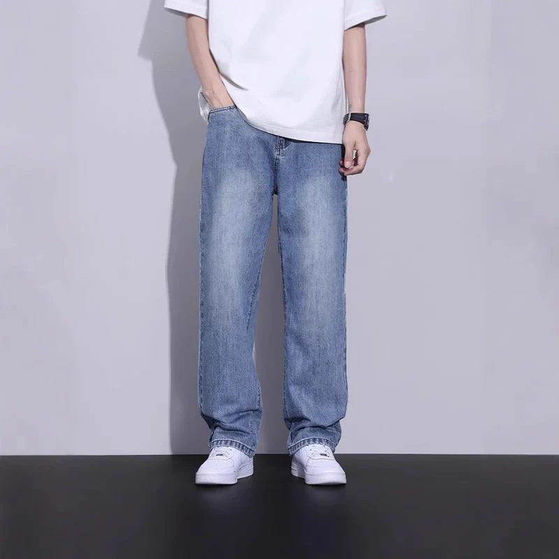 Herren Bequeme Weitgeschnittene Jeans Drune