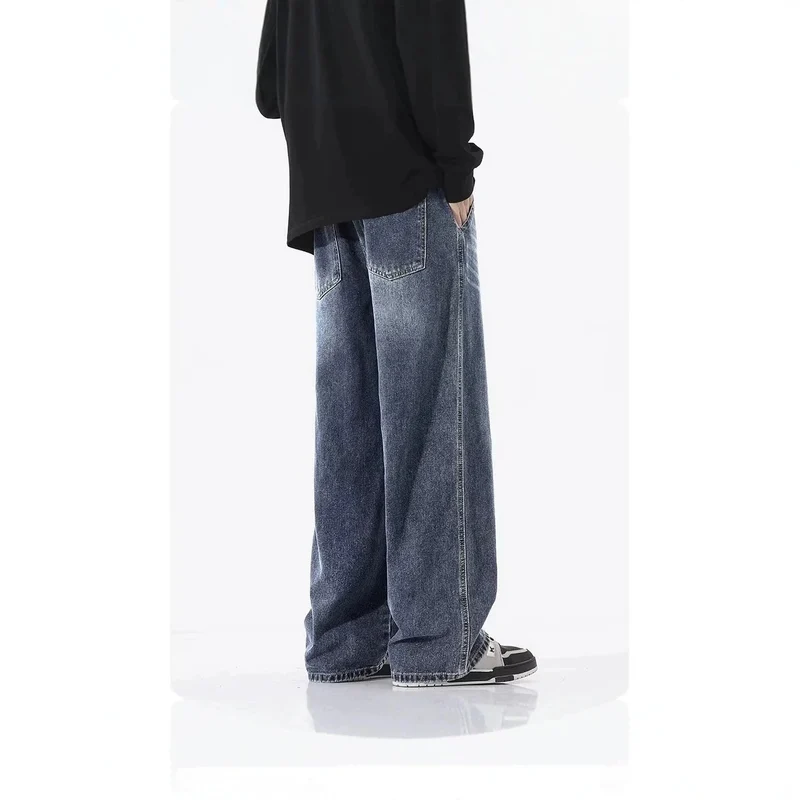 Herren Bequeme und lässige Weitgeschnittene Jeans Drune