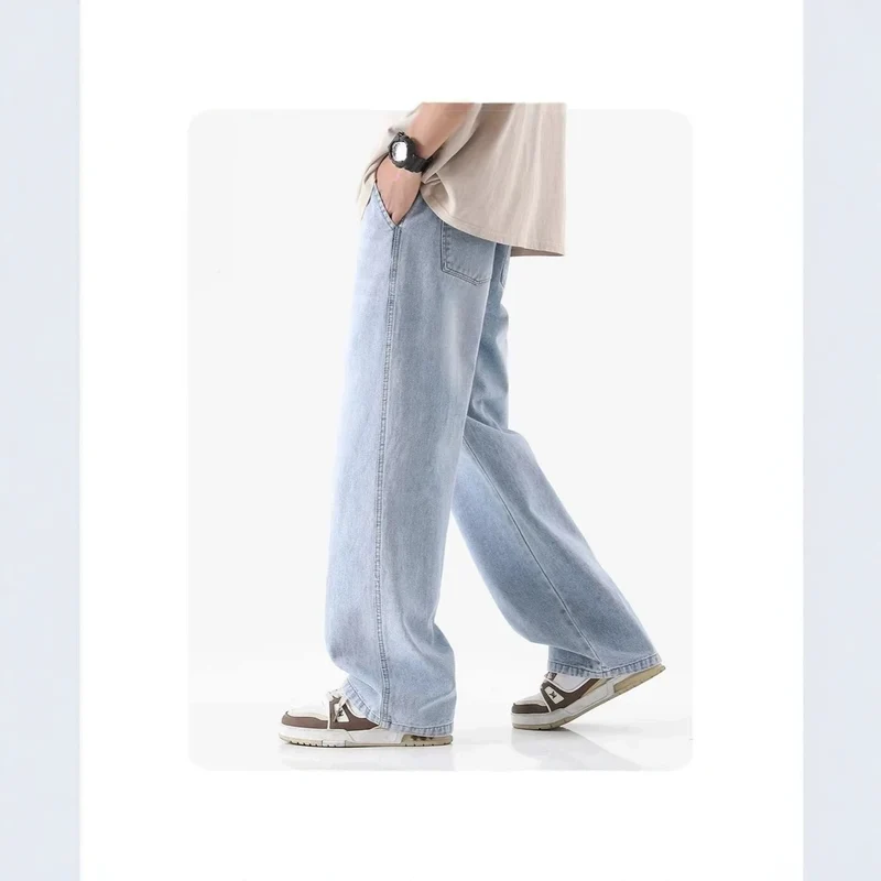 Herren Bequeme und lässige Weitgeschnittene Jeans Drune