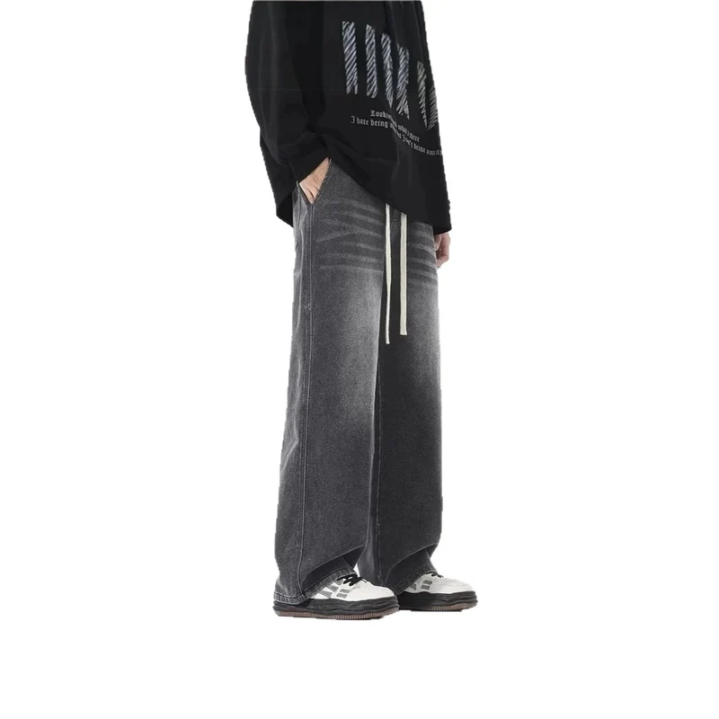 Herren Bequeme und lässige Weitgeschnittene Jeans Drune