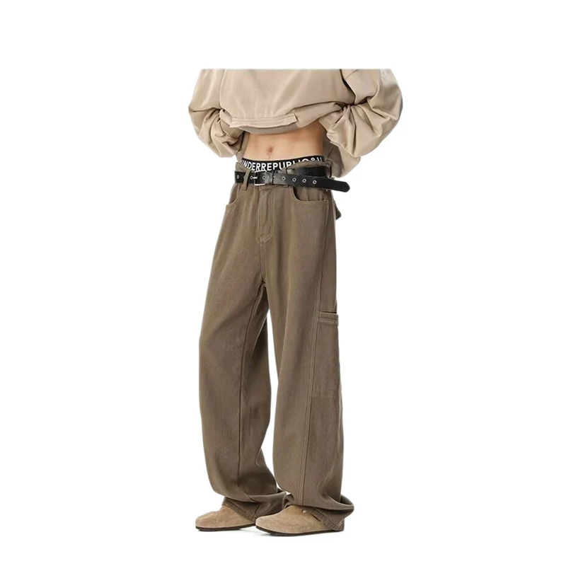 Damen Weitgeschnittene Utility-Hose Drune