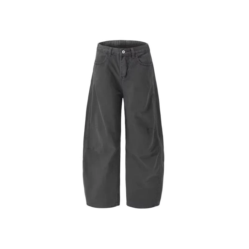 Damen Weitgeschnittene Utility-Cargo-Hose Drune