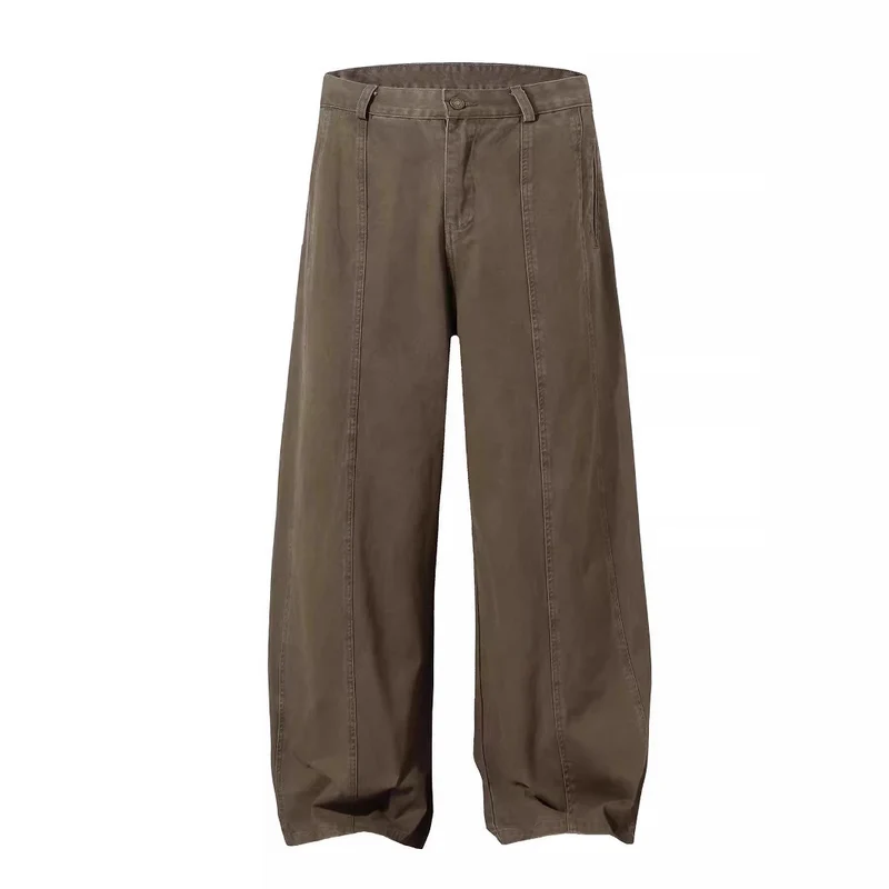 Damen Weitgeschnittene Stoffhose Drune
