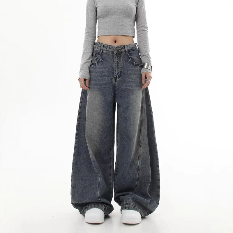 Damen Weitgeschnittene Mom-Jeans Drune