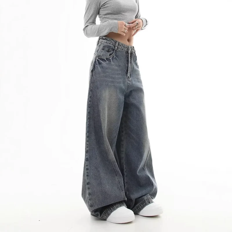 Damen Weitgeschnittene Mom-Jeans Drune