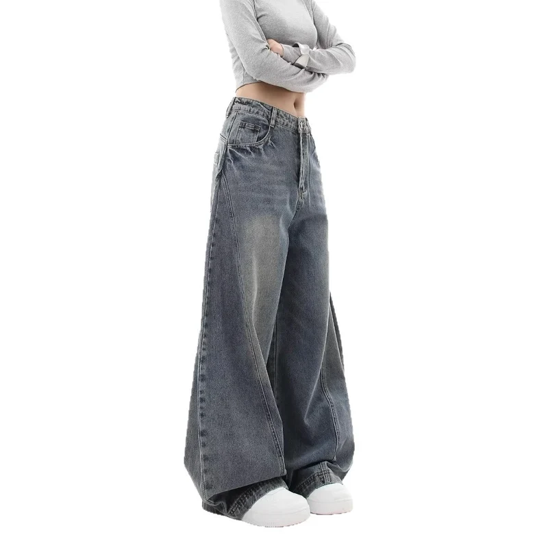 Damen Weitgeschnittene Mom-Jeans Drune