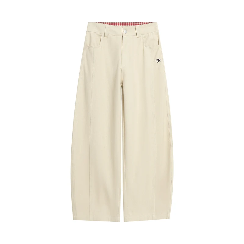 Damen Weitgeschnittene modische Stoffhose Drune