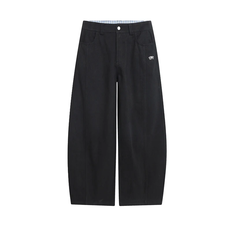 Damen Weitgeschnittene modische Stoffhose Drune