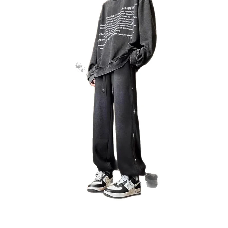 Damen Weitgeschnittene Jeanshose mit einzigartigem Design Drune