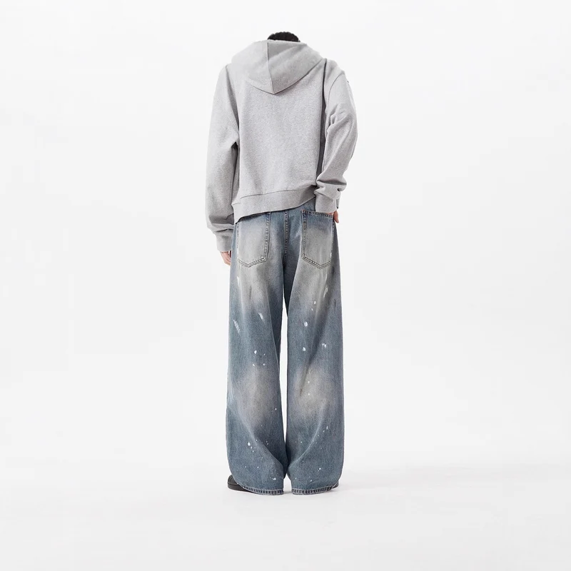 Damen Weitgeschnittene Jeans mit einzigartigen Zerstörungsdetails Drune