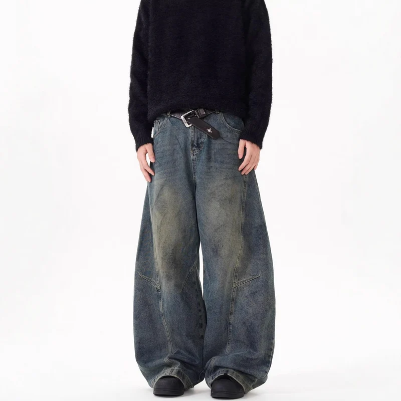 Damen Weitgeschnittene Hochbundjeans Drune