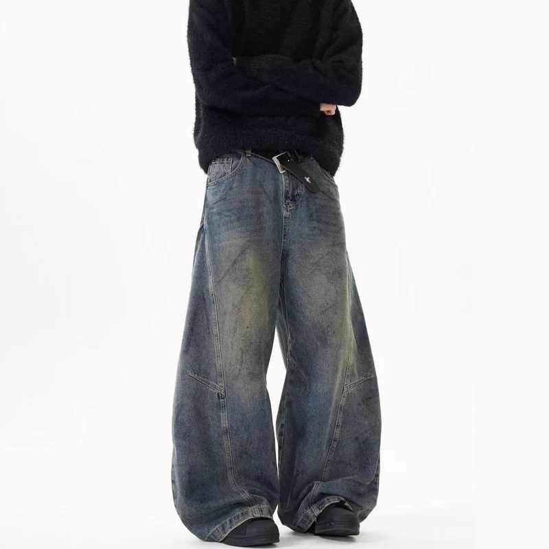 Damen Weitgeschnittene Hochbundjeans Drune