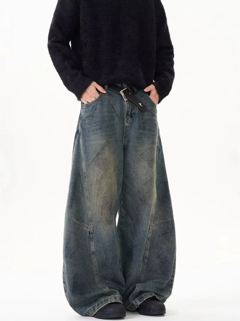 Damen Weitgeschnittene Hochbundjeans Drune