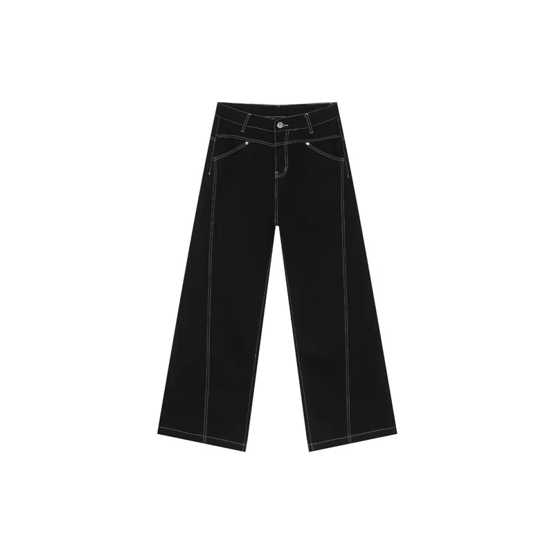 Damen Weitgeschnittene Hochbund-Hose Drune