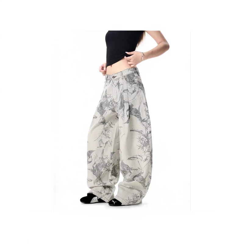 Damen Weitgeschnittene Designer-Jeans Drune