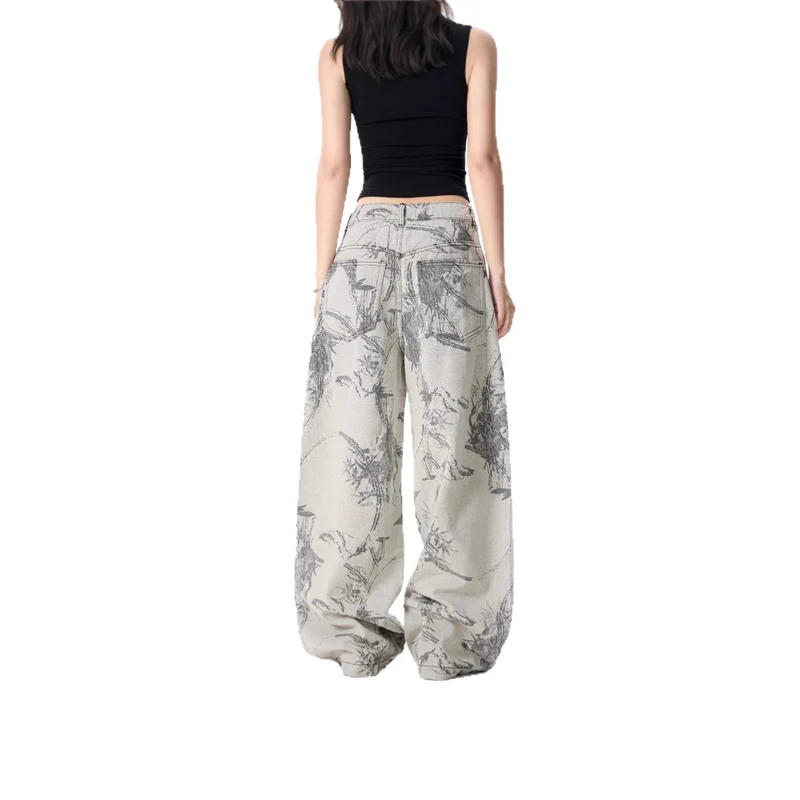 Damen Weitgeschnittene Designer-Jeans Drune