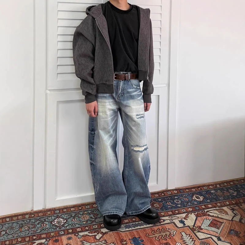 Damen Weitgeschnittene Denim Jeans Drune