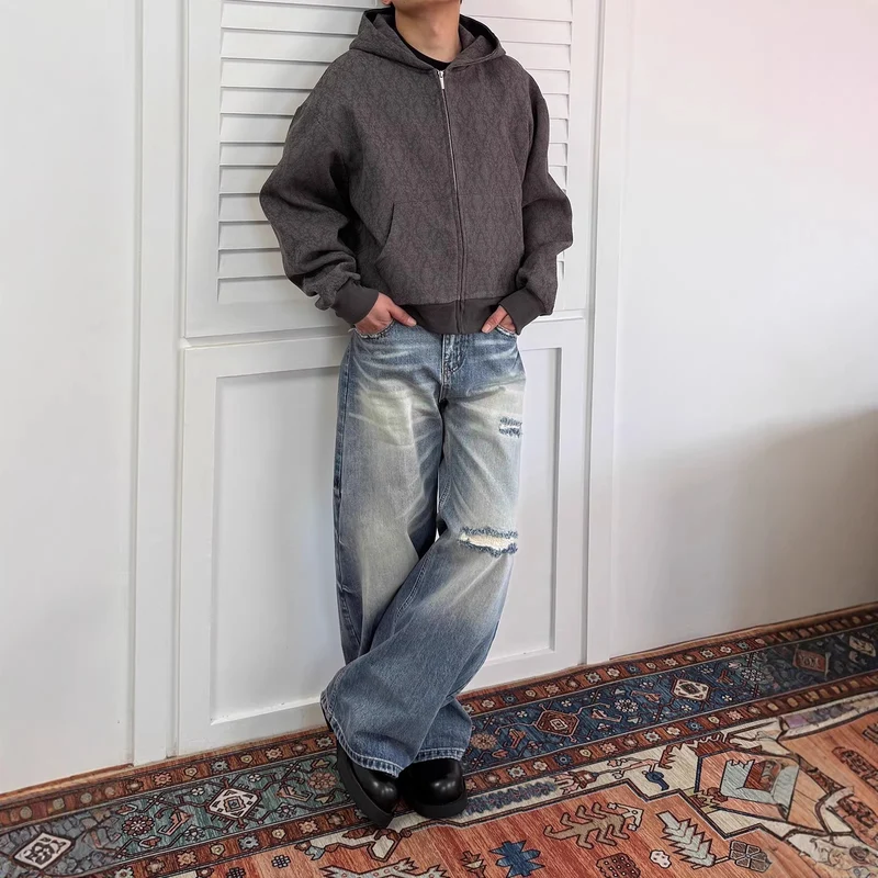 Damen Weitgeschnittene Denim Jeans Drune