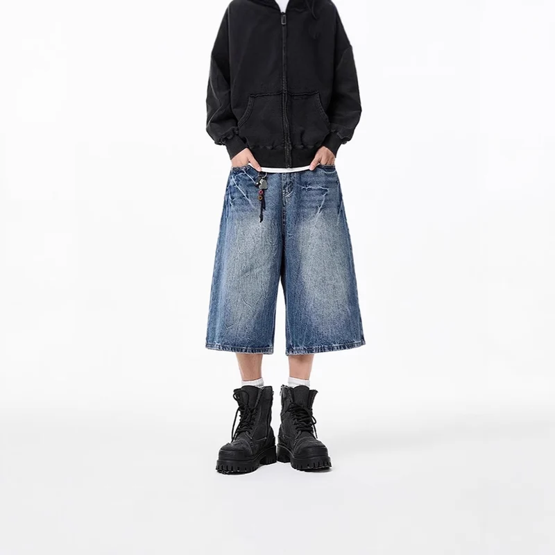 Damen Weitgeschnittene Denim-Culotte Drune