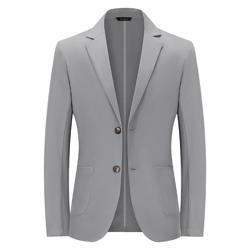 Herren Modernes Slim-Fit Sakko mit schmalem Revers und aufgesetzten Taschen Drune