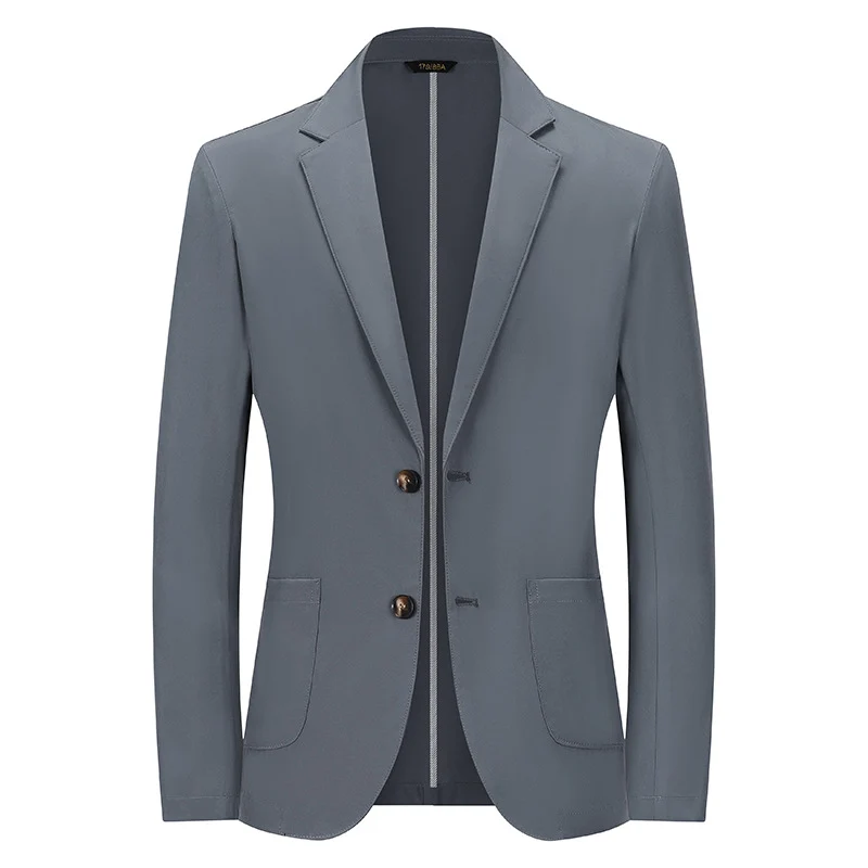 Herren Modernes Slim-Fit Sakko mit schmalem Revers und aufgesetzten Taschen Drune