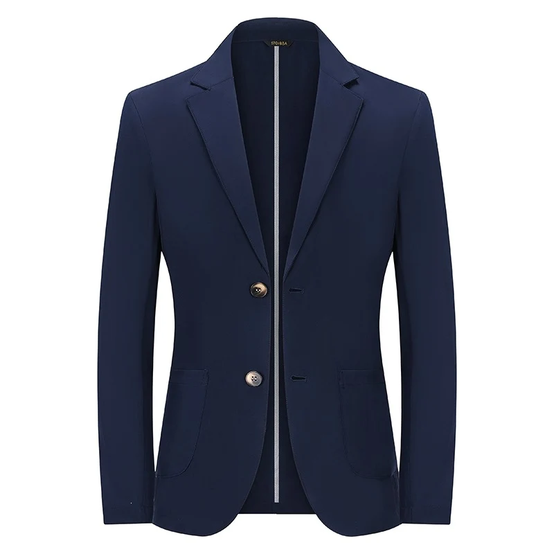 Herren Modernes Slim-Fit Sakko mit schmalem Revers und aufgesetzten Taschen Drune